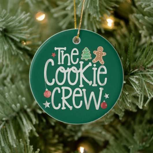 Frohe Weihnachten Die Cookie Crew Weihnachten Matc Keramik Ornament (Baum)