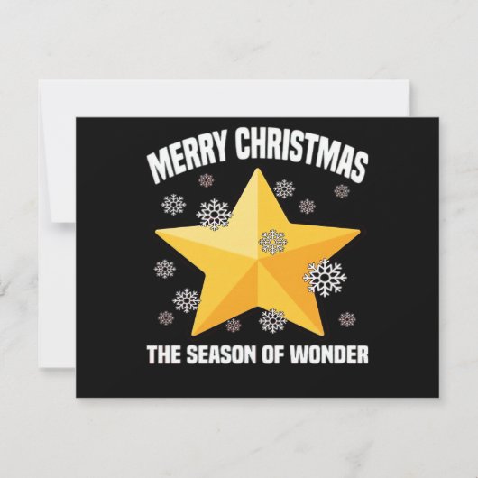 FROHE WEIHNACHTEN - DIE SAISON DES WUNDERS Stern (Vorderseite)