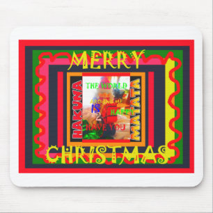Frohe Weihnachten Die Welt um mich herum ist froh, Mousepad