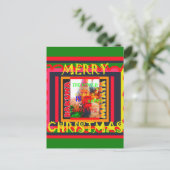 Frohe Weihnachten Die Welt um mich ist froh, zu ha (Stehend Vorderseite)