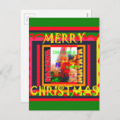 Frohe Weihnachten Die Welt um mich ist froh, zu ha (Vorne/Hinten)