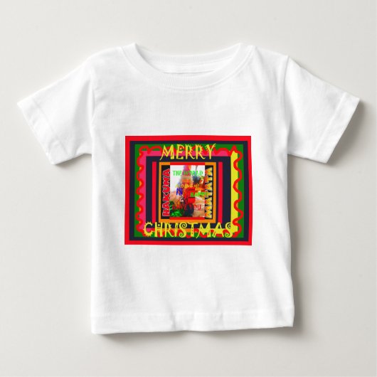 Frohe Weihnachten Die Welt um mich ist froh, zu ha Baby T-shirt (Vorderseite)