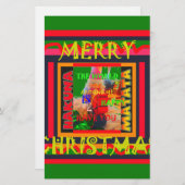 Frohe Weihnachten Die Welt um mich ist froh, zu ha Briefpapier (Vorne/Hinten)