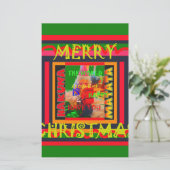 Frohe Weihnachten Die Welt um mich ist froh, zu ha Briefpapier (Stehend Vorderseite)