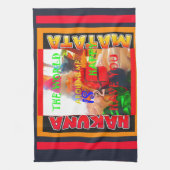 Frohe Weihnachten Die Welt um mich ist froh, zu ha Handtuch (Vertikal)