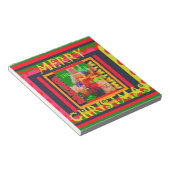 Frohe Weihnachten Die Welt um mich ist froh, zu ha Notizblock (angewinkelt)