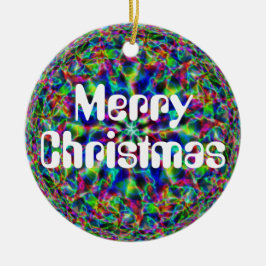 Frohe Weihnachten (die Worte ändern) Keramik Ornament