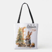 Frohe Weihnachten 'Dies ist die Jahreszeit, um Jol Tasche (Rückseite)