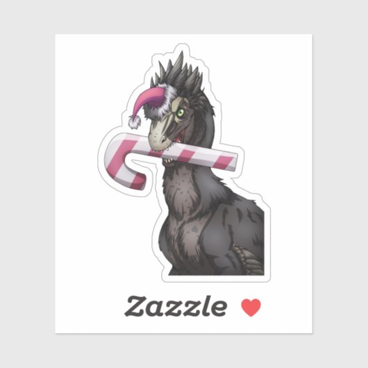 Frohe Weihnachten Dinosaur Aufkleber (Blatt)