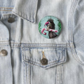 Frohe Weihnachten Dinosaur Button (Beispiel)