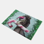 Frohe Weihnachten Dinosaur Fußmatte (Schrägansicht)