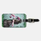 Frohe Weihnachten Dinosaur Gepäckanhänger (Vorderseite horizontal)
