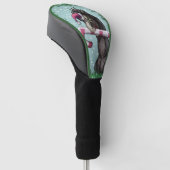 Frohe Weihnachten Dinosaur Golf Headcover (angewinkelt)