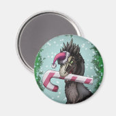 Frohe Weihnachten Dinosaur Magnet (Vorderseite/Rückseite)