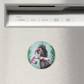 Frohe Weihnachten Dinosaur Magnet (In Situ (Geschirrspüler))