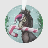 Frohe Weihnachten Dinosaur Ornament (Vorderseite)