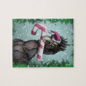 Frohe Weihnachten Dinosaur Puzzle (Horizontal)