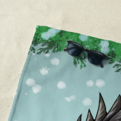 Frohe Weihnachten Dinosaur Strandtuch (Beispiel)