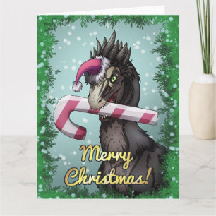 Frohe Weihnachten Dinosaurier Karte
