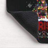 Frohe Weihnachten Doberman Pinscher Lover Ugly Xma Mousepad (Ecke)