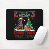 Frohe Weihnachten Doberman Pinscher Lover Ugly Xma Mousepad (Mit Mouse)