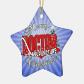 FROHE WEIHNACHTEN DOKTOR-ACUPUNCTURE KERAMIK ORNAMENT (Links)