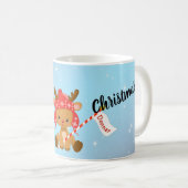 Frohe Weihnachten Donner Reindeer Kaffeetasse (VorderseiteRechts)