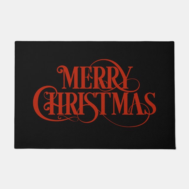 Frohe Weihnachten Doormat Door Mat Fußmatte (Vorderseite)