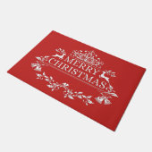 Frohe Weihnachten Doormat Fußmatte (Schrägansicht)