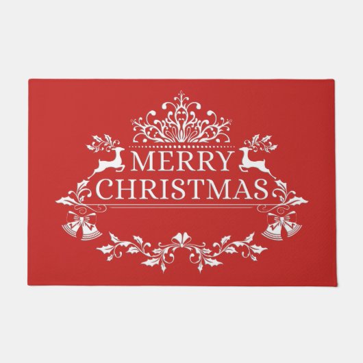Frohe Weihnachten Doormat Fußmatte (Vorderseite)