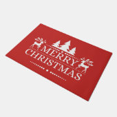 Frohe Weihnachten Doormat Fußmatte (Schrägansicht)