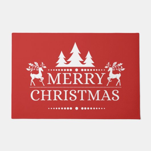 Frohe Weihnachten Doormat Fußmatte (Vorderseite)