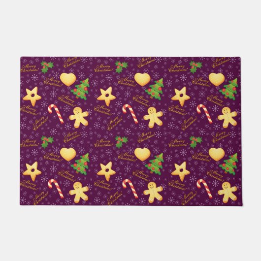 Frohe Weihnachten Doormat Fußmatte (Vorderseite)