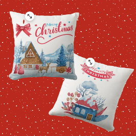 Frohe Weihnachten Doppelgängerkissen Kissen