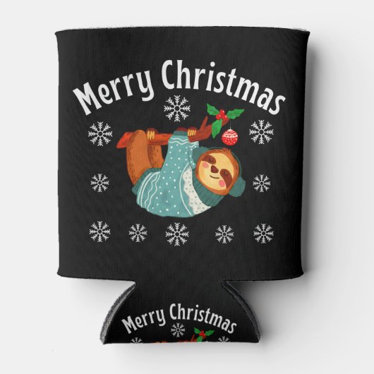 Frohe Weihnachten Dosenkühler (Vorderseite)
