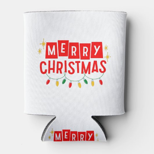 Frohe Weihnachten Dosenkühler (Vorderseite)