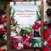 Frohe Weihnachten Dosiert mit Liebe Personalisiert Geschirrtuch