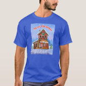 Frohe Weihnachten! Down Zuhause Weihnachts-Western T-Shirt (Vorderseite)