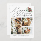 Frohe Weihnachten Drei Foto Cherry Botanical (Vorne/Hinten)