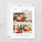 Frohe Weihnachten drei Foto Collage glücklich H (Vorderseite)