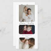 Frohe Weihnachten drei Foto Urlaub (Vorne/Hinten)