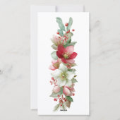 Frohe Weihnachten drei Foto Urlaub (Rückseite)