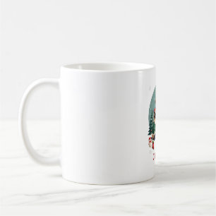 Frohe Weihnachten Drei Weihnachtsmann-Elfen-Rentie Kaffeetasse
