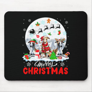 Frohe Weihnachten Drei Weihnachtsweiden Rentierwhi Mousepad