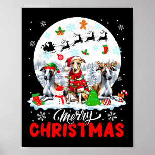 Frohe Weihnachten Drei Weihnachtsweiden Rentierwhi Poster