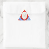 Frohe Weihnachten Dreieckiger Aufkleber (Tasche)