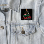 Frohe Weihnachten du dreckiges Tier Lustiges Xmas  Button (Beispiel)