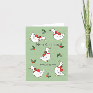 Frohe Weihnachten Du Dummer Gans Freches Lustiges 