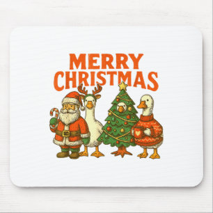 Frohe Weihnachten Dummer Gans Festlicher Enten Fei Mousepad
