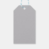 Frohe Weihnachten dunkelgrau personalisierte Gesch Geschenkanhänger (Rückseite)